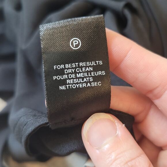 Halston Heritage Dress Womens Size XS Midi Asymmetrical Cocktail Open Strappy - Picture 15 of 15